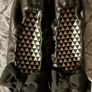 Isabel Marant Black Leather Flats with Bow